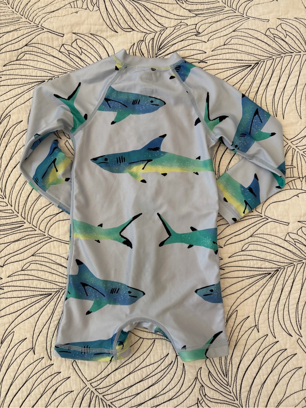 Tea Collection - Shark Rash Guard Swimsuit, 2T - Picture 5 of 10